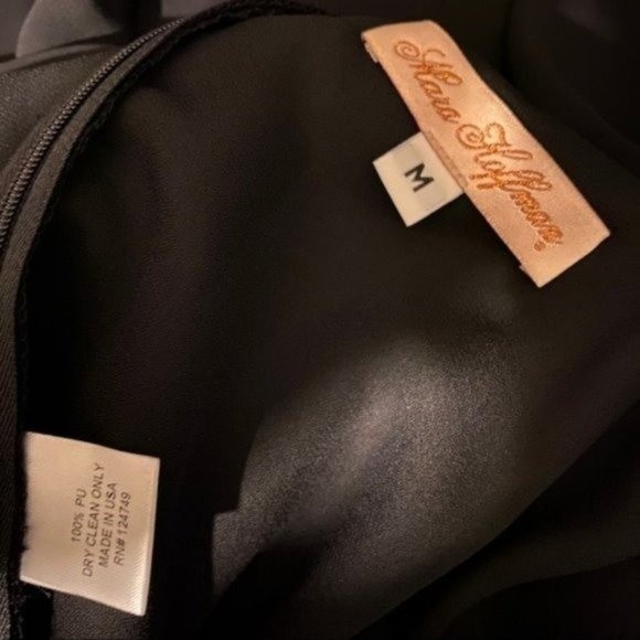 Mara Hoffman Black Flowy Formal Mini Dress | M - Picture 6 of 9